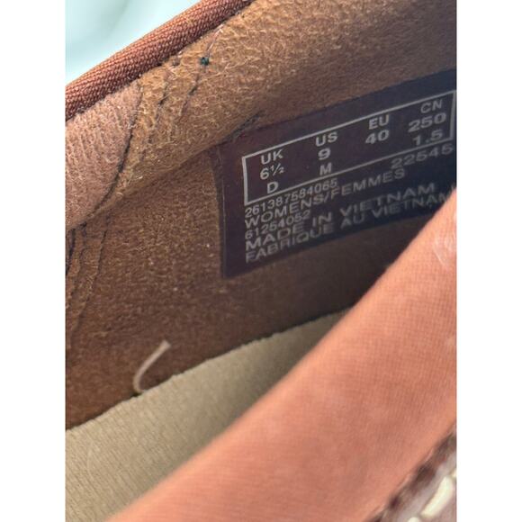 Clarks Ashland Joy Dark tan brown Leather Women's size 9 M Shoes Ultimate - Picture 9 of 11